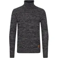 !Solid Pull-over 'Philaremo' noir chiné