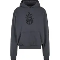 Mister tee Sweat-shirt 'Teamdream' gris foncé / noir