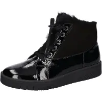 Waldlaufer Boots 'Stiefel Damen 754801-200-001 Lackleder in schwarz' noir