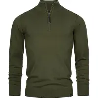 INDICODE JEANS Pull-over ' Gore ' vert foncé