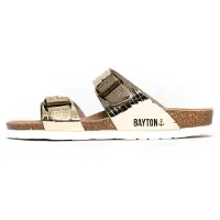 Bayton Sandales 'Marbella' noisette / or / noir / blanc