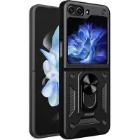 IMoshion Coque arrière Rugged avec anneau Samsung Galaxy Z Flip 6 - Noir