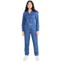 Dockers Long Sleeve Jumpsuit Bleu S Femme