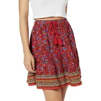 Superdry Vintage Embellished Mini Skirt Rouge M Femme