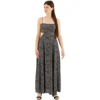 Superdry Sheered Back Sleeveless Long Dress Multicolore XL Femme