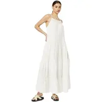 Superdry Vintage Lace Cami Maxi Sleeveless Dress Blanc S Femme