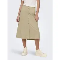 ONLY Jany Midi Skirt Beige L Femme