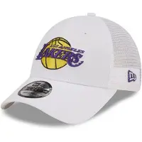 New Era 60358153 Home Field 9forty Los Angeles Lakers Trucker Cap Blanc