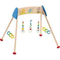 Gollnest & Kiesel Baby Gym Jouet en bois animaux sauvages colorés motricité