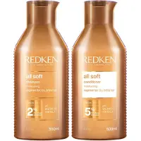 Redken All Soft Shampooing 500 ml nettoie et adoucit doucement la secheresse hydratante vegetalienne hypoallergenique