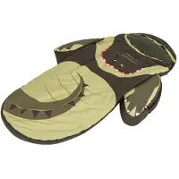 Littlelife Crocodile Animal Snuggle Pod Sleeping Bag Vert 3-4 Years Enfants