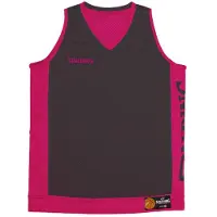Spalding Reversible Sleeveless T-shirt Noir,Rose L Homme