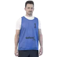 Softee Numbered 1-5 Training Bib 5 Units Bleu Junior Homme