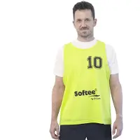 Softee Numbered 11-15 Training Bib 5 Units Jaune Youth Homme