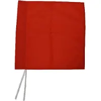 Sporti France Rigid Corner Pole With Flags 4 Units Rouge