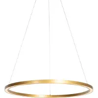 QAZQA Suspension dorée 80 cm avec LED à intensité variable 3 niveaux - Girello