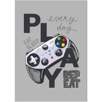 BrandMac Fleece Blanket 100 x 140 cm - Gamer (NB 1421)