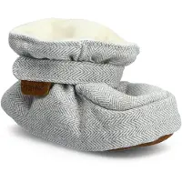En fant Pantoufle gris clair / blanc