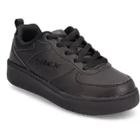 SKECHERS Baskets Décontractées Garçon Junior Sport Court 92 Noires Imperméables à Lacets