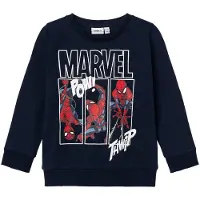 Name it Sweat 'Jessie Spiderman' marine / bleu clair / rouge / blanc