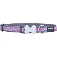 Red Dingo Collier Pour Chien - - Bucklebone - Motif Étoiles - Taille L - 25 Mm - Rose Vif