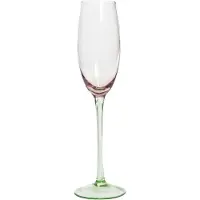 Beliani Diopside, Verres à vin, Transparent, Vert, Rose