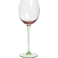 Beliani Diopside, Verres à vin, Transparent, Vert, Rose