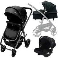 Asalvo Convertible Two+ 2 Baby Stroller Noir Enfants