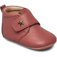 Bisgaard Chaussures en cuir à semelle souple - Rose av. Étoile - - 20 - Chaussons en Cuir
