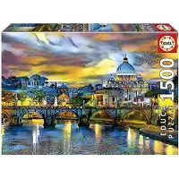 Educa Puzzle Saint-Pierre et le Pont Saint-Ange 1500 pièces