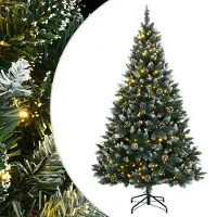 vidaXL Sapin de Noël artificiel 300 LED 210 cm