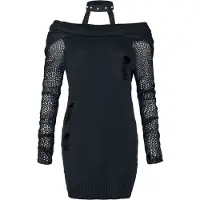 Vixxsin Pull tricoté Gothic de - Haut Absence of Light - XS - XXL - pour Femme - noir - Taille M