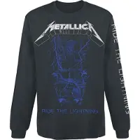 Metallica T-shirt manches longues de - Fade - S - XXL - pour Homme - noir - Taille L