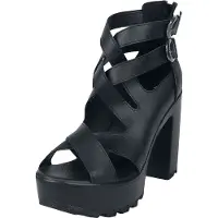 Black premium by emp Talons hauts Gothic de - Talons hauts à sangles - EU37 - EU41 - pour Femme - noir - Taille EU 40