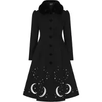 Hell Bunny Manteaux Rockabilly de - Manteau Interstellar - XS - 4XL - pour Femme - noir - Taille XL