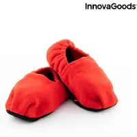 Huismerk Chaussons Chauffants Micro-ondes Rouge