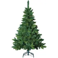 Merkloos Sapin de noël artificiel plastique vert sapin 150 cm