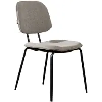 NABER Bronx71 Chaise de salle à manger Ivar tissu recyclé taupe