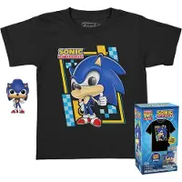 Funko POP! Sonic The Hedgehog Figure And Short Sleeve T-shirt Bleu,Noir,Multicolore M