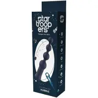 Startroopers Hubble - vibromasseur anal perlé rechargeable - silicone bleu
