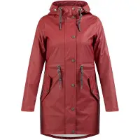 Usha Manteau fonctionnel gris / rouge foncé