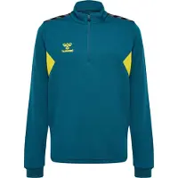 Hummel Sweat de sport jaune pastel / pétrole