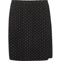 KAFFE CURVE Jupe 'Rachel' noir / blanc