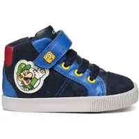 Geox Baskets montantes enfant B KILWI BOY garcons - Bleu - 24