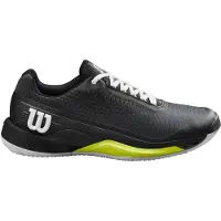 Wilson Chaussures de Tennis Wilson Men Rush Pro 4.0 Clay Black White Safety Yellow-Taille 41,5
