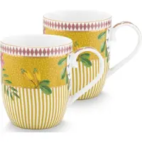 Pip studio Tasse Pip Studio La Majorelle Yellow 145 ml (Lot de 2)