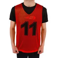 Powershot Numbered 1-11 Junior Training Bib 11 Units Rouge Homme