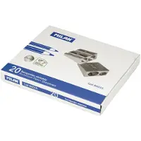 Milan Aluminium Box 20 Double Pencil Sharpeners Argenté Enfants