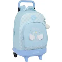 Safta Cartable à roulettes Glow Lab Cisnes Bleu 33 X 45 X 22 cm
