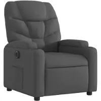 vidaXL Fauteuil relax électrique gris foncé Tissu